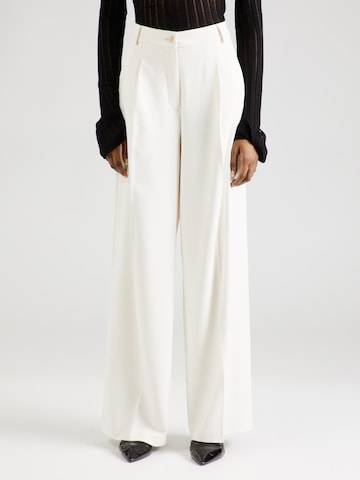 Wide Leg Pantalon à plis GERRY WEBER en blanc : devant