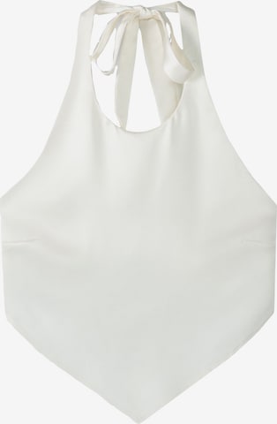 Bershka Top in White: front