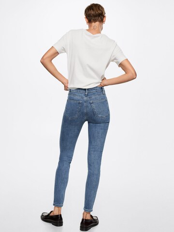 Skinny Jeans 'Anne' de la MANGO pe albastru