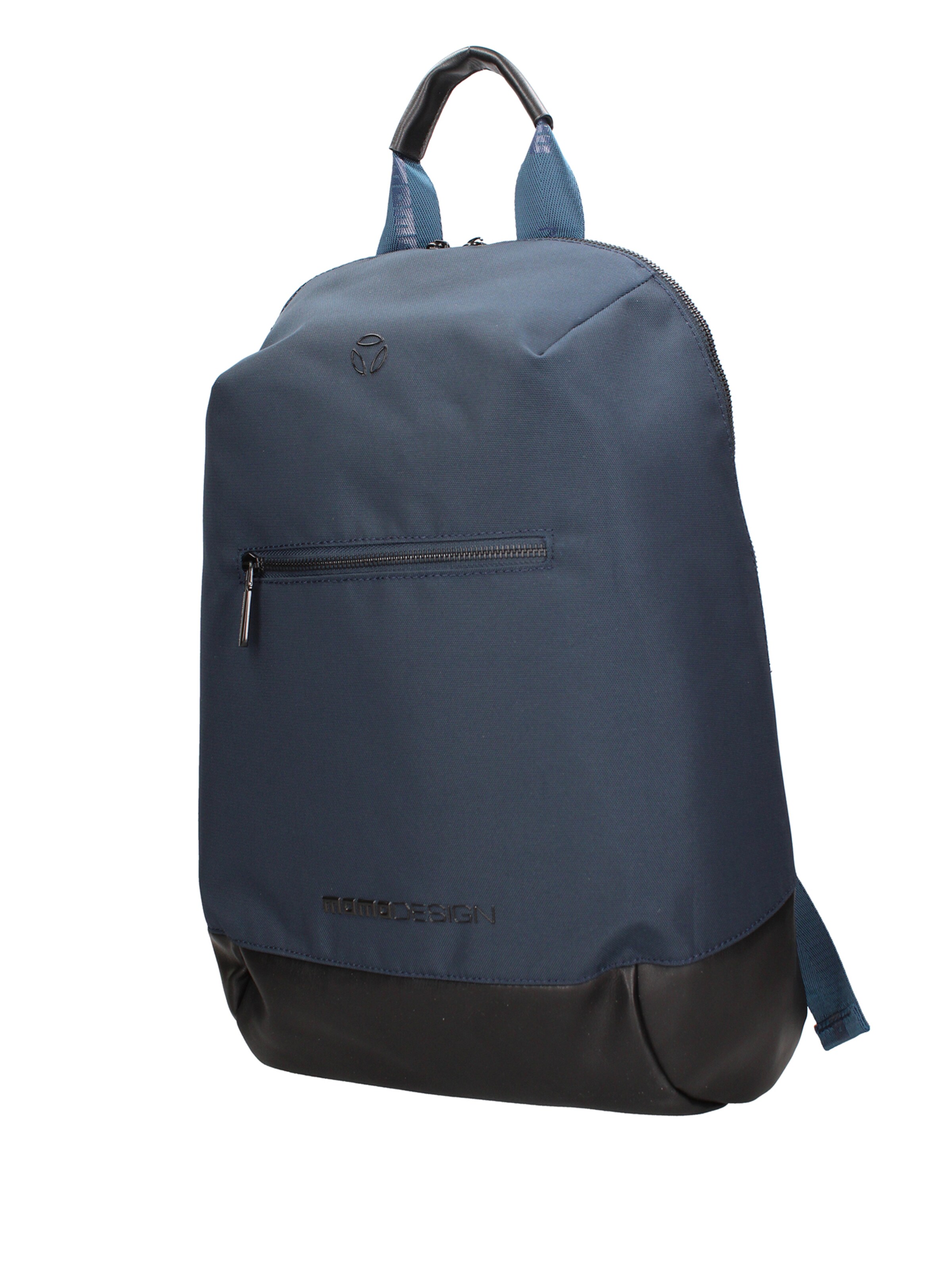 Zaino 'Zaino Momo Design Poliuretanico con Zip e Manico PVC 43x26x16cm' di Momo Design in blu