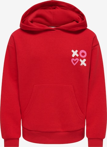 Pull-over 'Marisa Smile' ONLY GIRLS en rouge : devant
