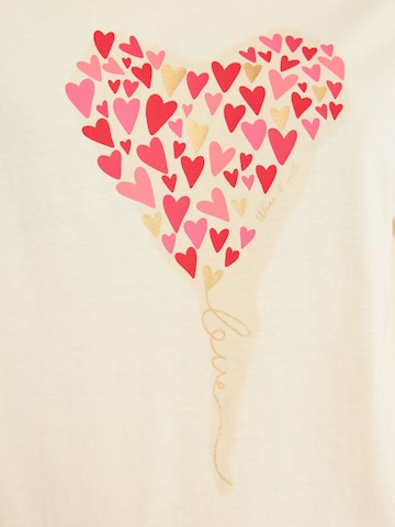 Lipsy Shirt 'Wear It With Love' in Yellow