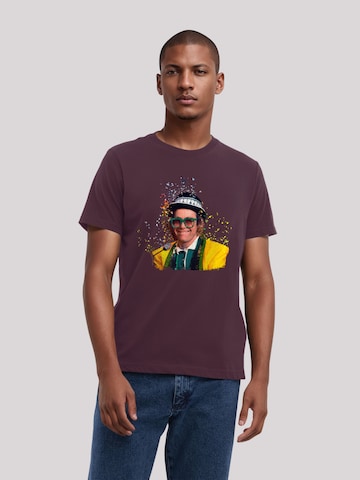 T-Shirt F4NT4STIC en marron : devant