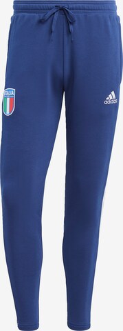 ADIDAS SPORTSWEAR Tapered Workout Pants 'Italien' in Blue: front