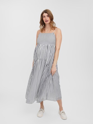 Vero Moda Maternity فستان 'Ophelia' بلون أزرق: الأمام