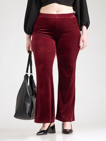 évasé Pantalon 'CARDAIZA' ONLY Carmakoma en rouge : devant