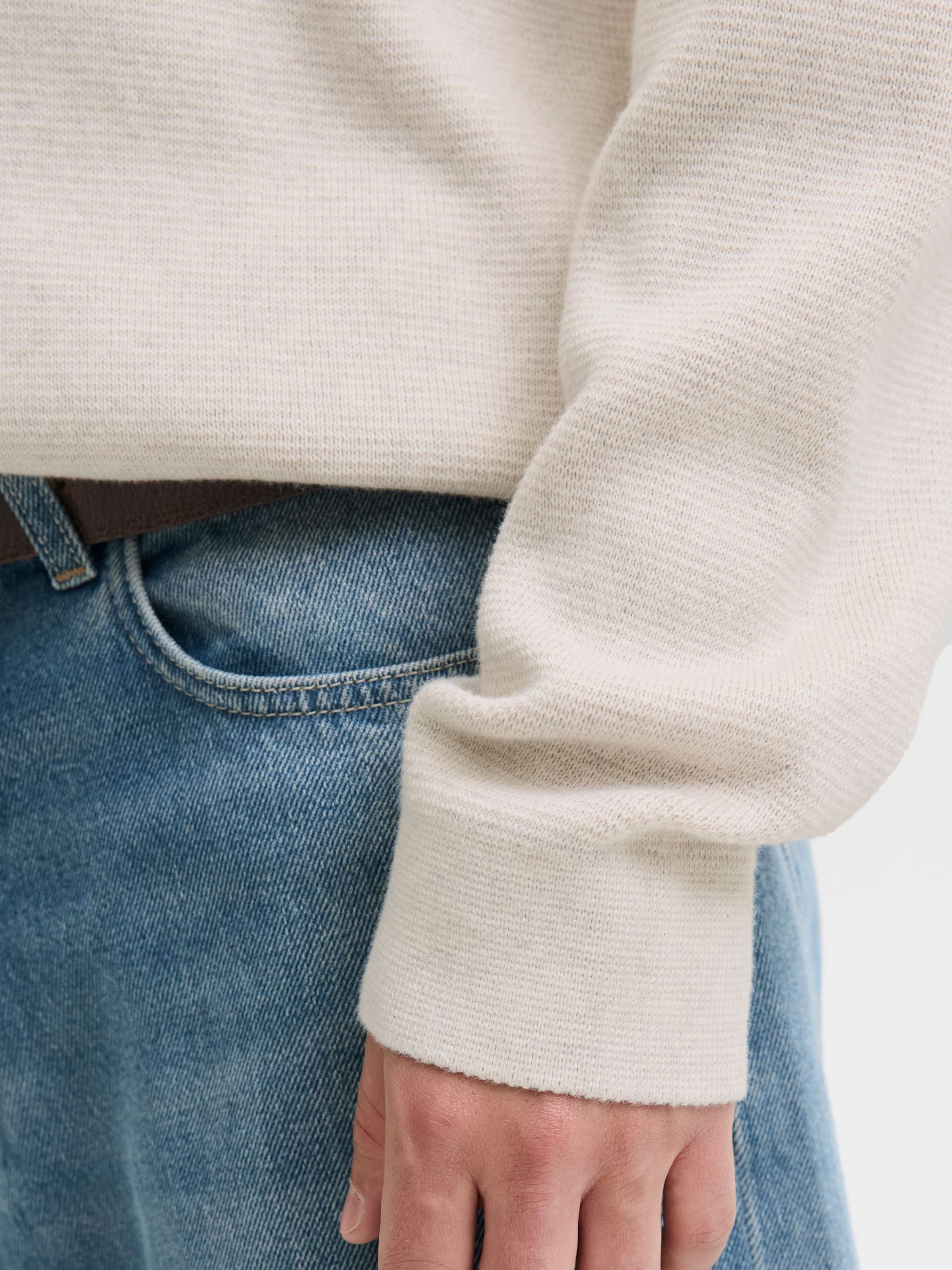 Jack & Jones Premium Sweater 'JPRBLAMilano' in White