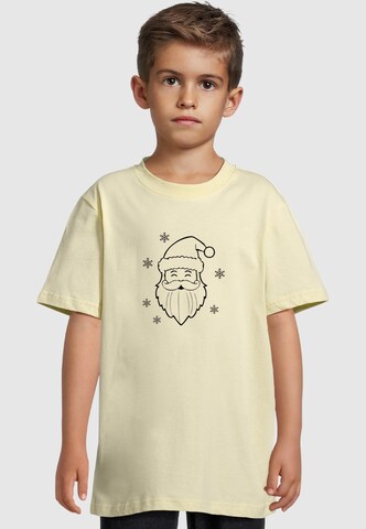 Merchcode Shirt 'Christmas Santa' in Yellow: front