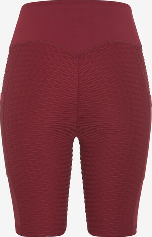 VIVANCE Skinny Workout Pants in Red