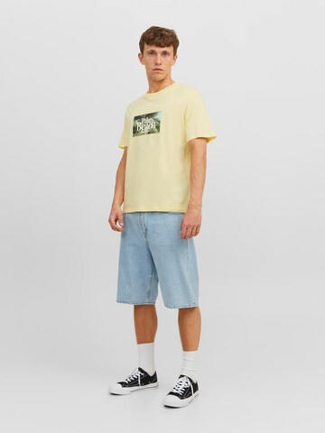 JACK & JONES T-Shirt 'PALMA' in Gelb