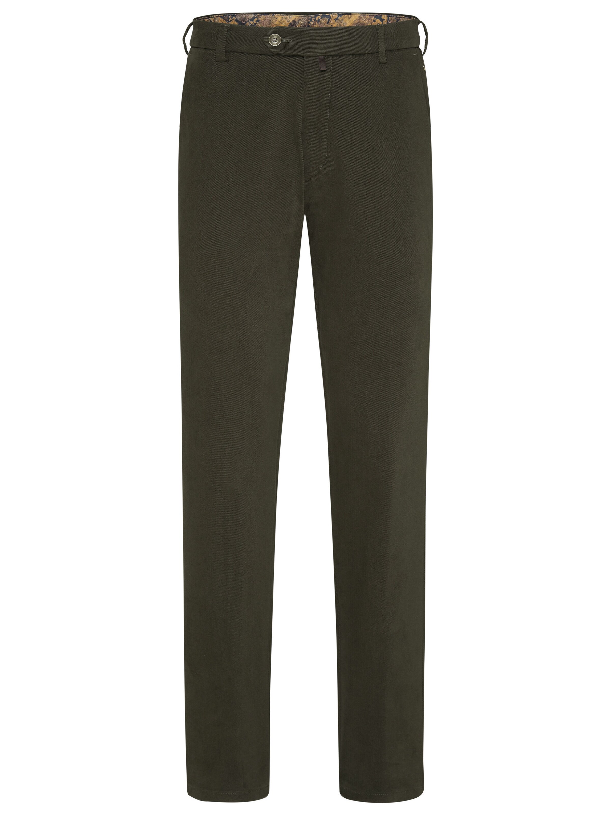 MEYER Chino in Groen: voorkant