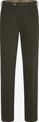 MEYER Chino trousers in Green: front