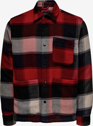 Only & Sons - Chaqueta de entretiempo 'Ali' en rojo: frente