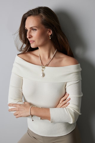 LEONARDO Kette in Weiß: Vorderseite