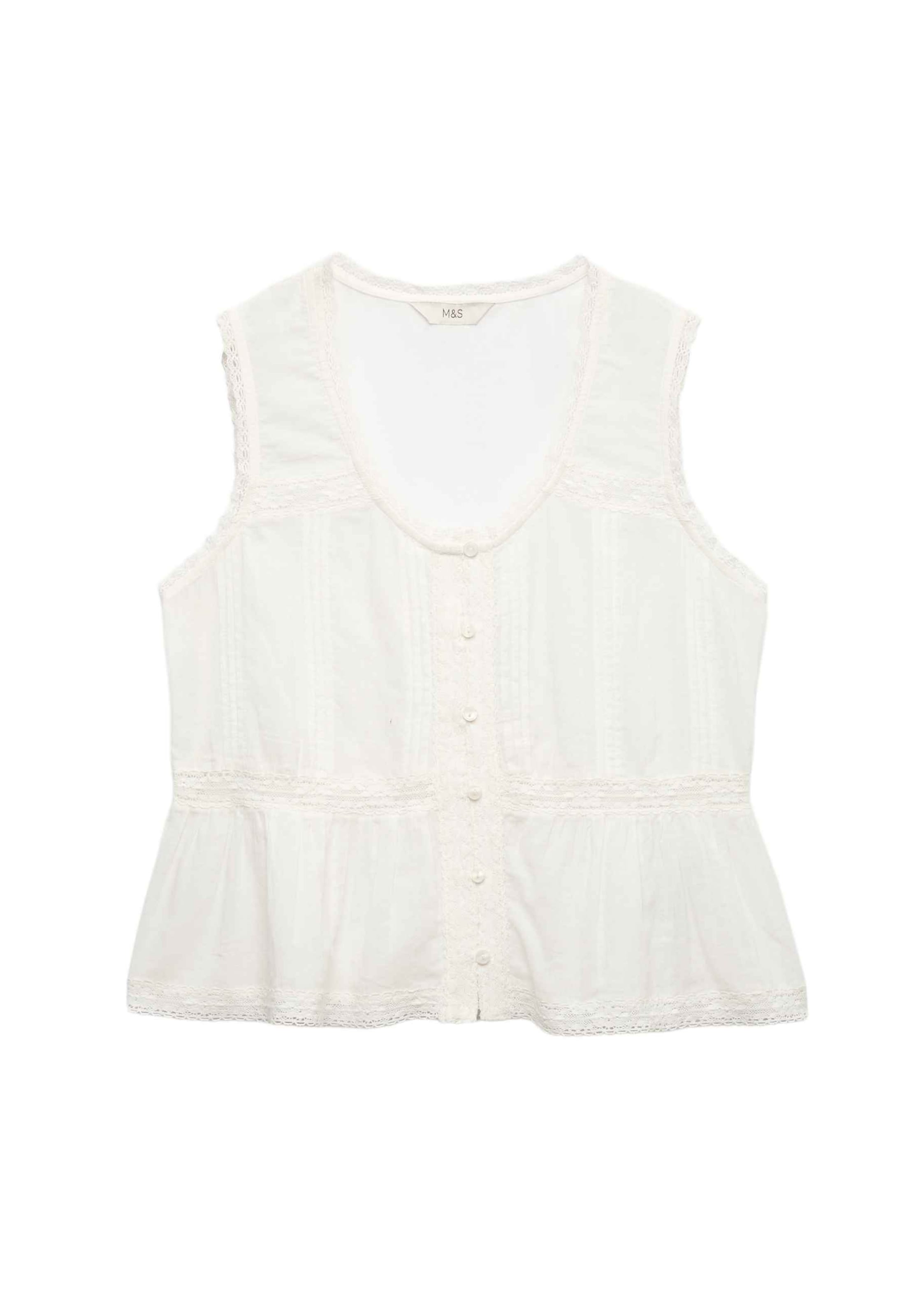 Camicia da donna di Marks & Spencer in bianco: frontale