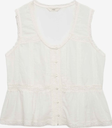 Camicia da donna di Marks & Spencer in bianco: frontale