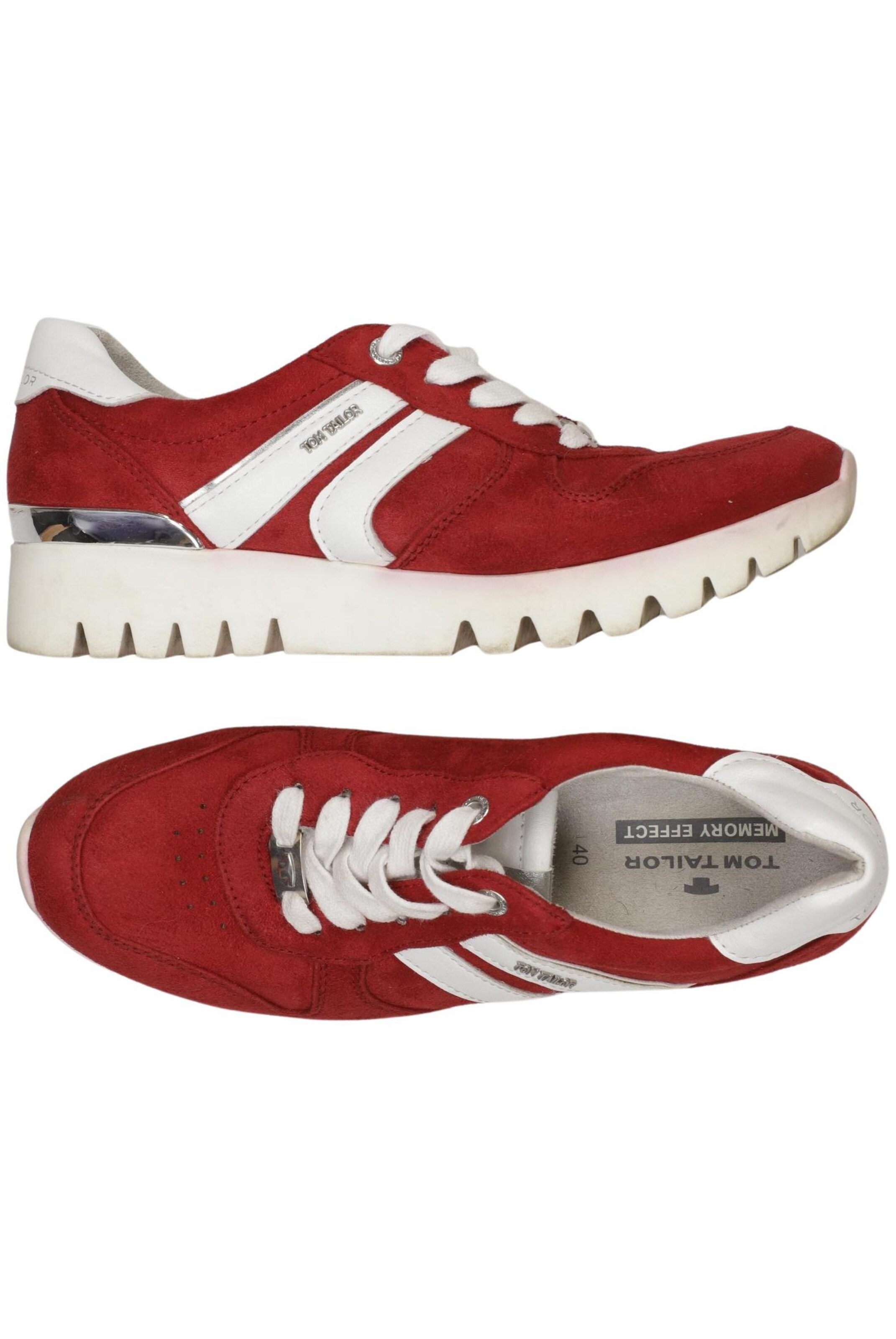 TOM TAILOR Sneaker 40 in Rot: Vorderseite