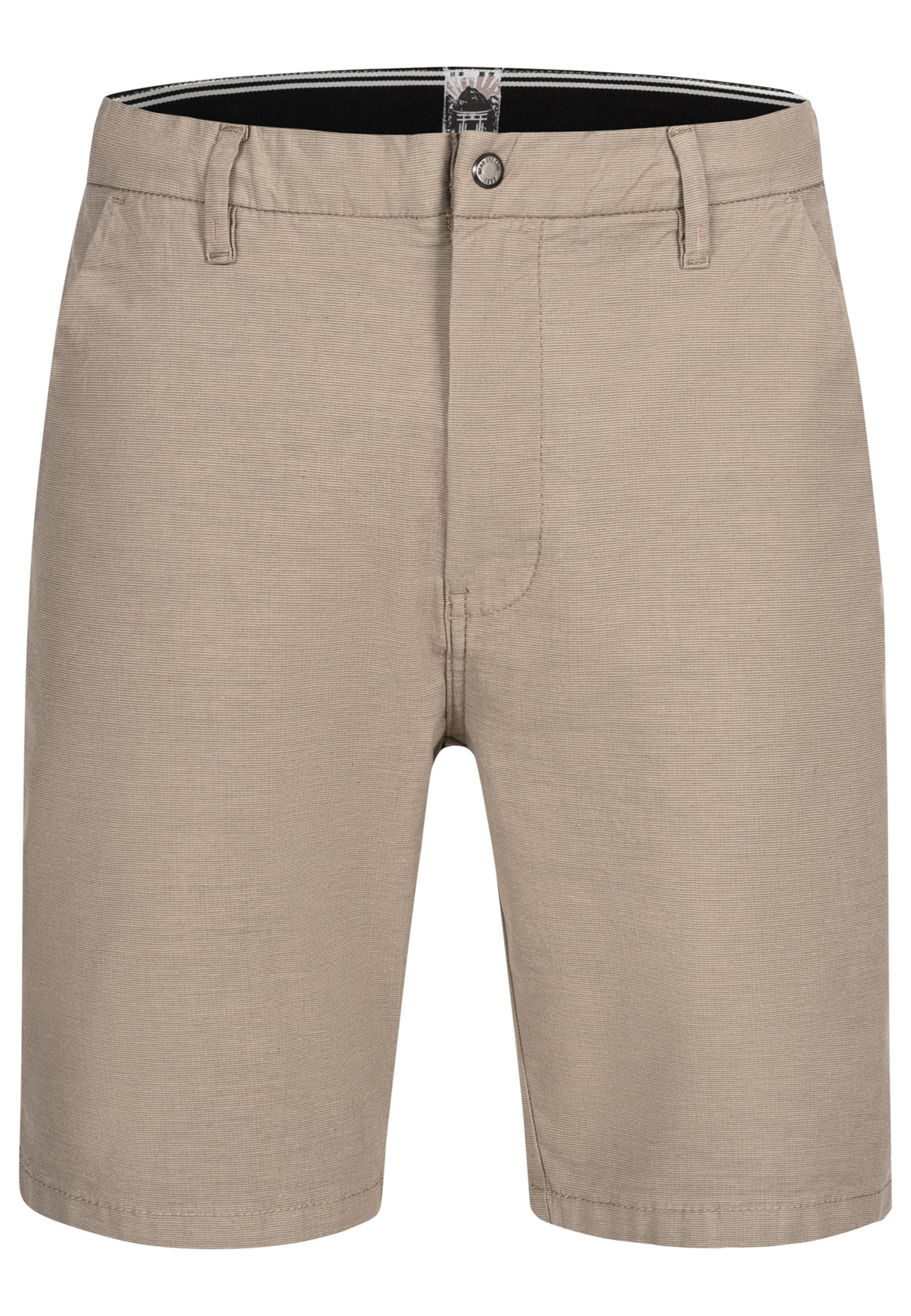 INDICODE JEANS Regular Trousers 'Oklahoma' in Beige: front