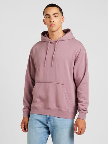 Felpa 'SALT WATER' di QUIKSILVER in lilla: frontale