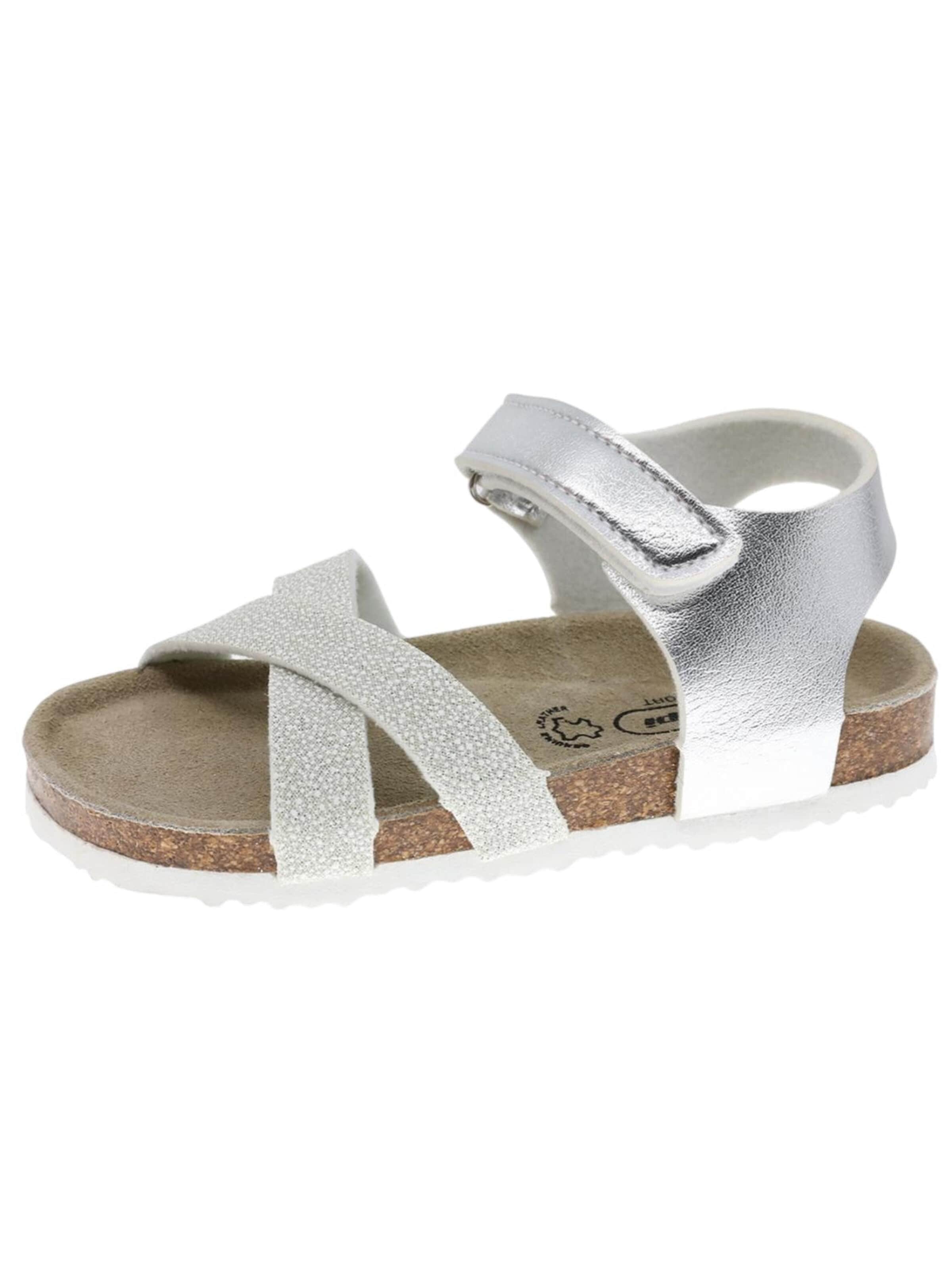 Beppi Sandale in Silber: Vorderseite