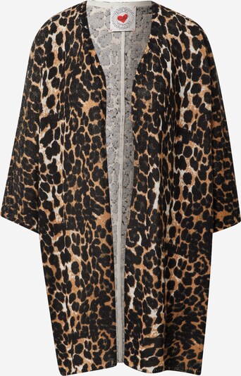 Frogbox Knit cardigan in Dark beige / Black / White, Item view