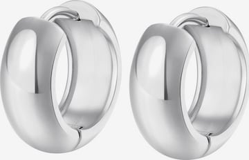 Hey Happiness Ohrringe 'Chunky' in Silber: Vorderseite