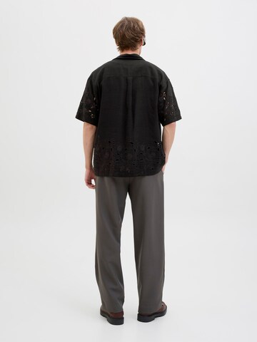 JACK & JONES Comfort fit Button Up Shirt in Black