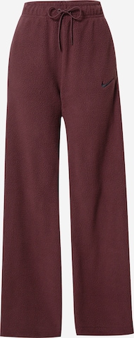 Wide Leg Pantalon de sport Nike Sportswear en rouge : devant