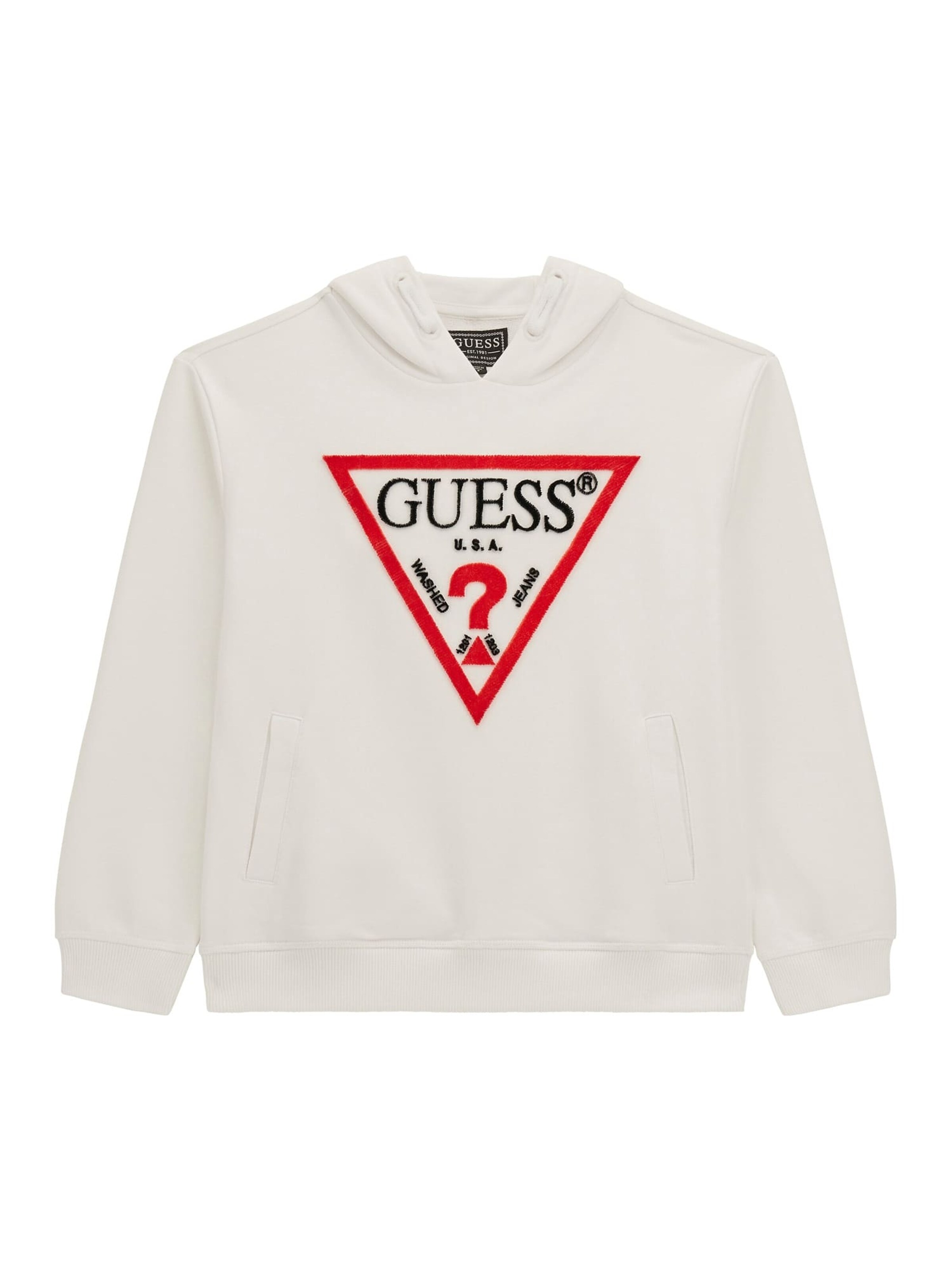 GUESS Sweatshirt in Weiß: Vorderseite