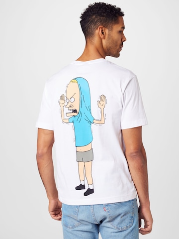Only & Sons Shirt 'BEAVIS AND BUTTHEAD' in White