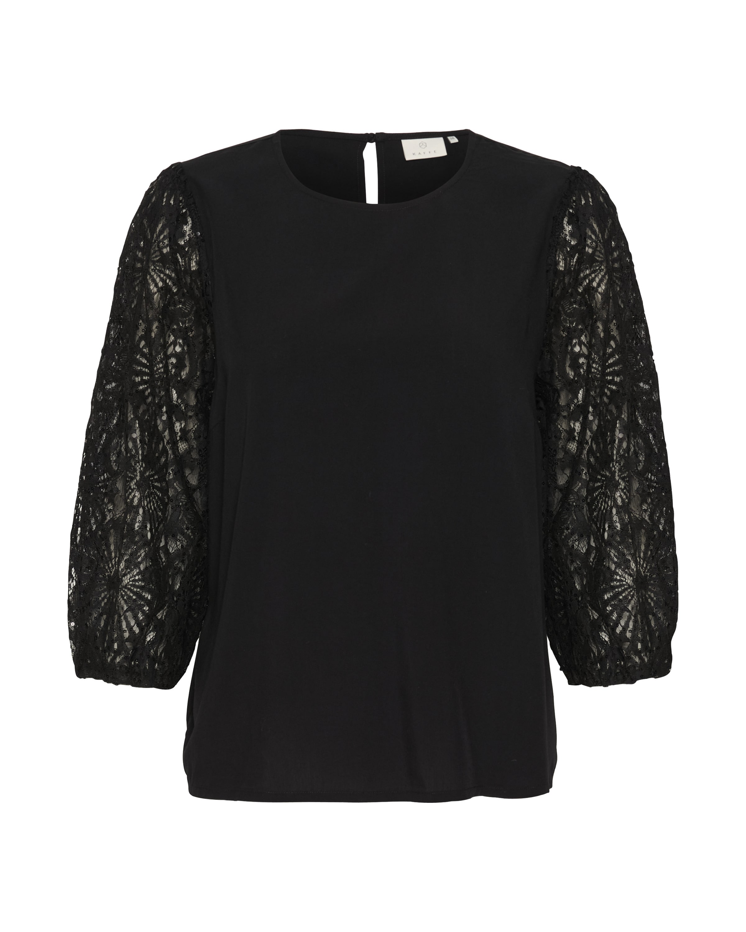 Kaffe Bluse in Schwarz: Vorderseite