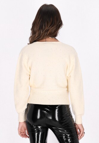 faina Knit cardigan in White
