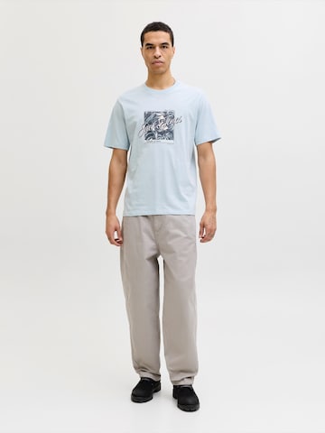 JACK & JONES T-Shirt 'JJHONOLULU' in Blau