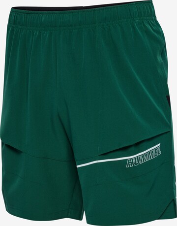 Regular Pantalon de sport 'COURT' Hummel en vert