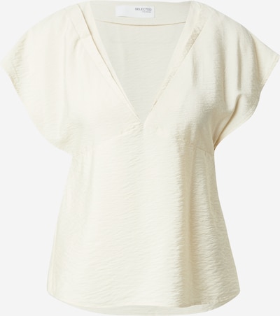 SELECTED Tunika 'SLFCALA SS V-NECK TOP EX' koossa XS värissä beige, Tuotenäkymä