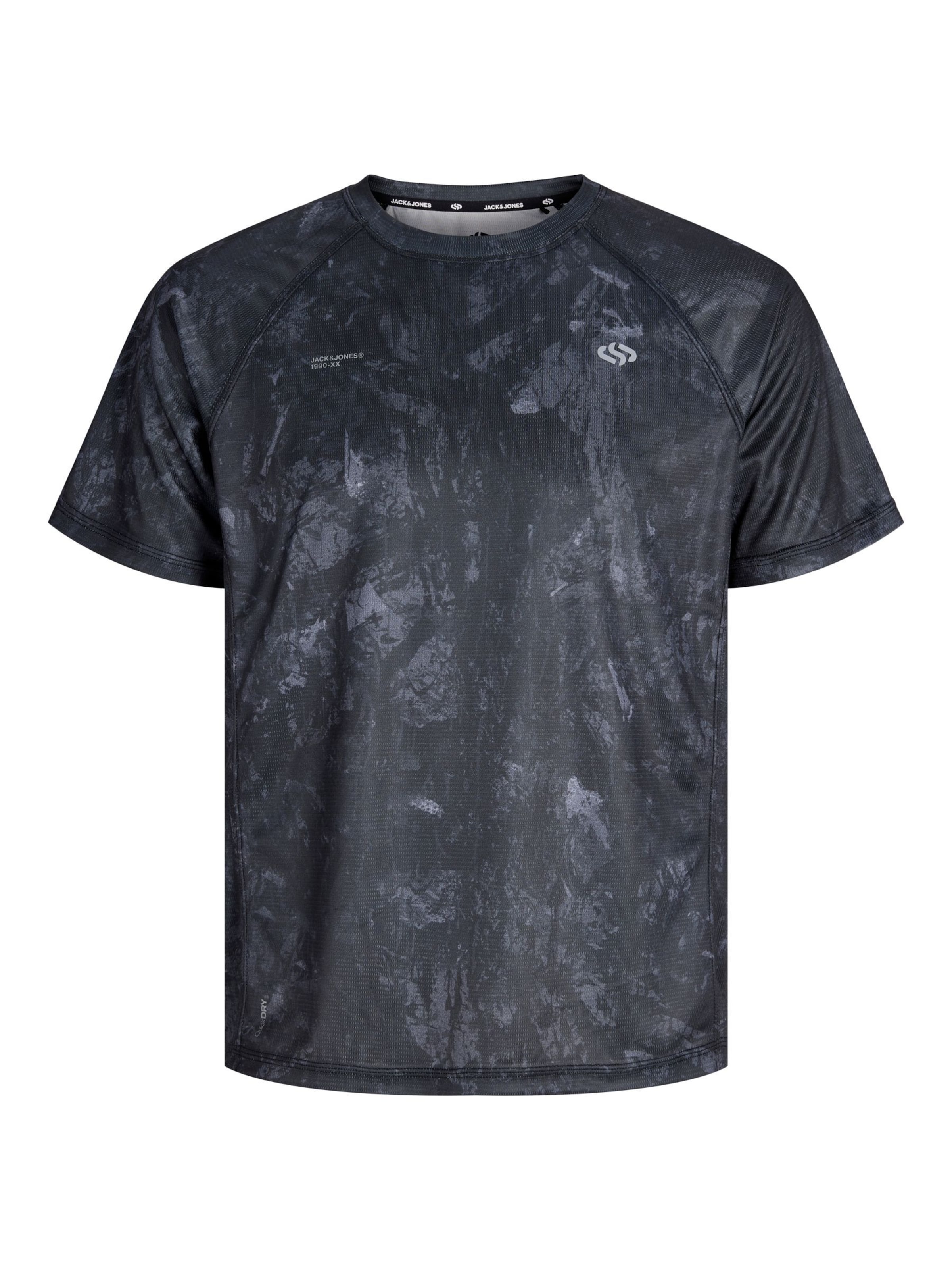 JACK & JONES - Camiseta en negro: frente