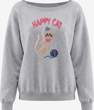 Sweat-shirt MYMO en gris : devant