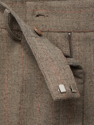 MANGO Regular Trousers with creases 'NEWARM' in Grey