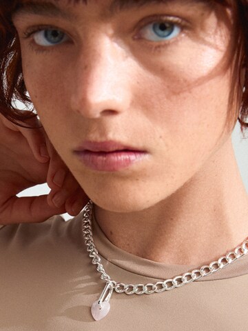Pilgrim Hangers 'Stone Heart' in Zilver: voorkant