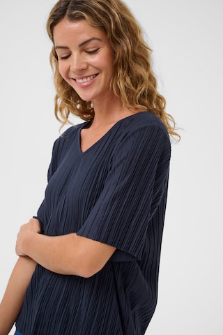 Cream Blouse 'Juniper' in Blue