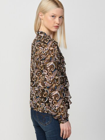 KOROSHI Bluse i blandingsfarvet