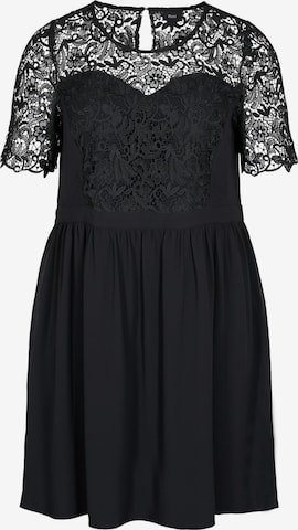 Zizzi Cocktail Dress in Black: front