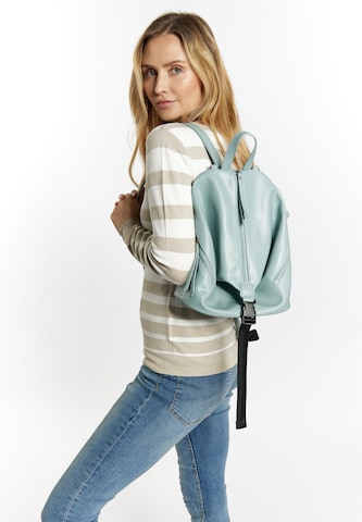 usha BLUE LABEL Backpack in Blue: front