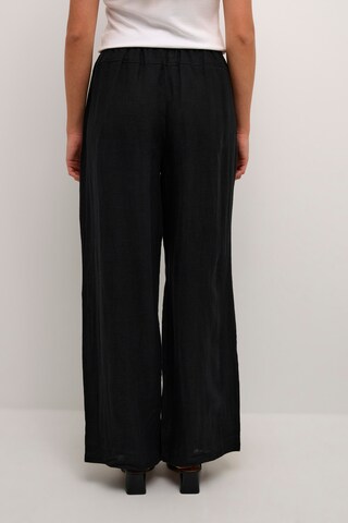 Cream Wide leg Broek 'Bellis' in Zwart