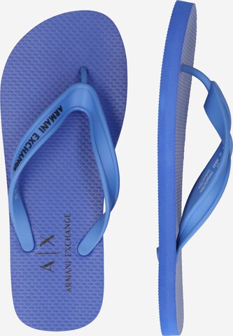 ARMANI EXCHANGE - Sandalias de dedo en azul