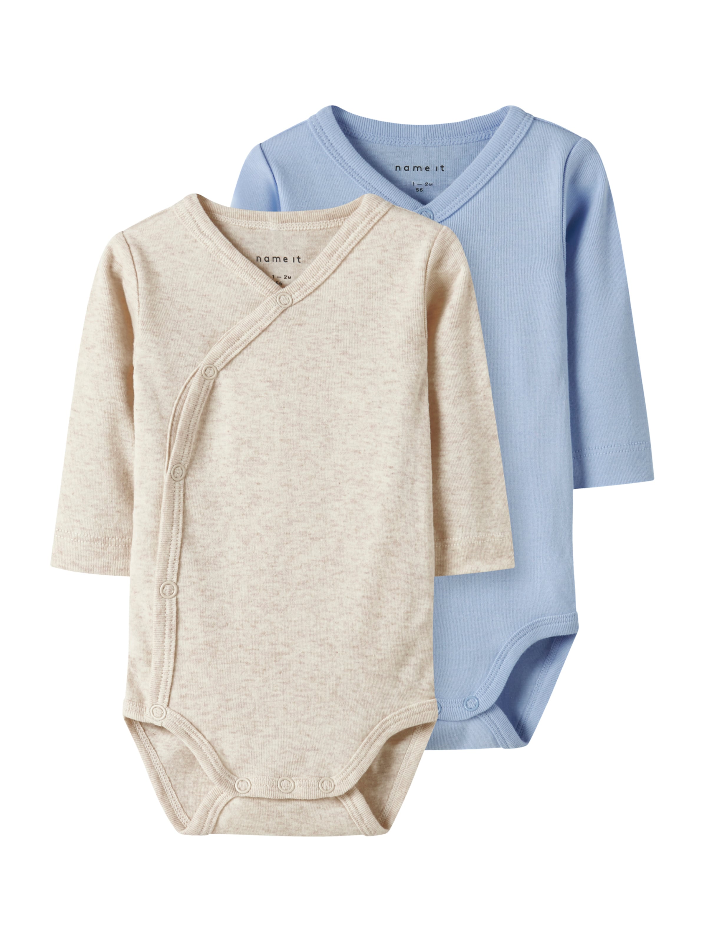 NAME IT Ползунки/боди в Бежевый: спереди