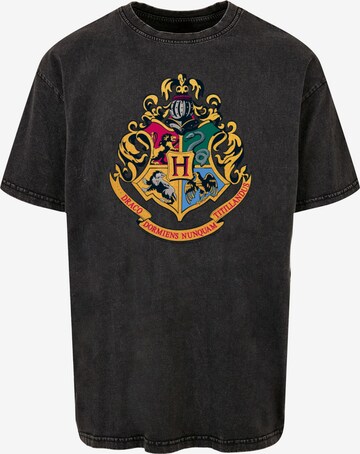 Maglietta 'Harry Potter - Hogwarts Crest' di ABSOLUTE CULT in grigio: frontale