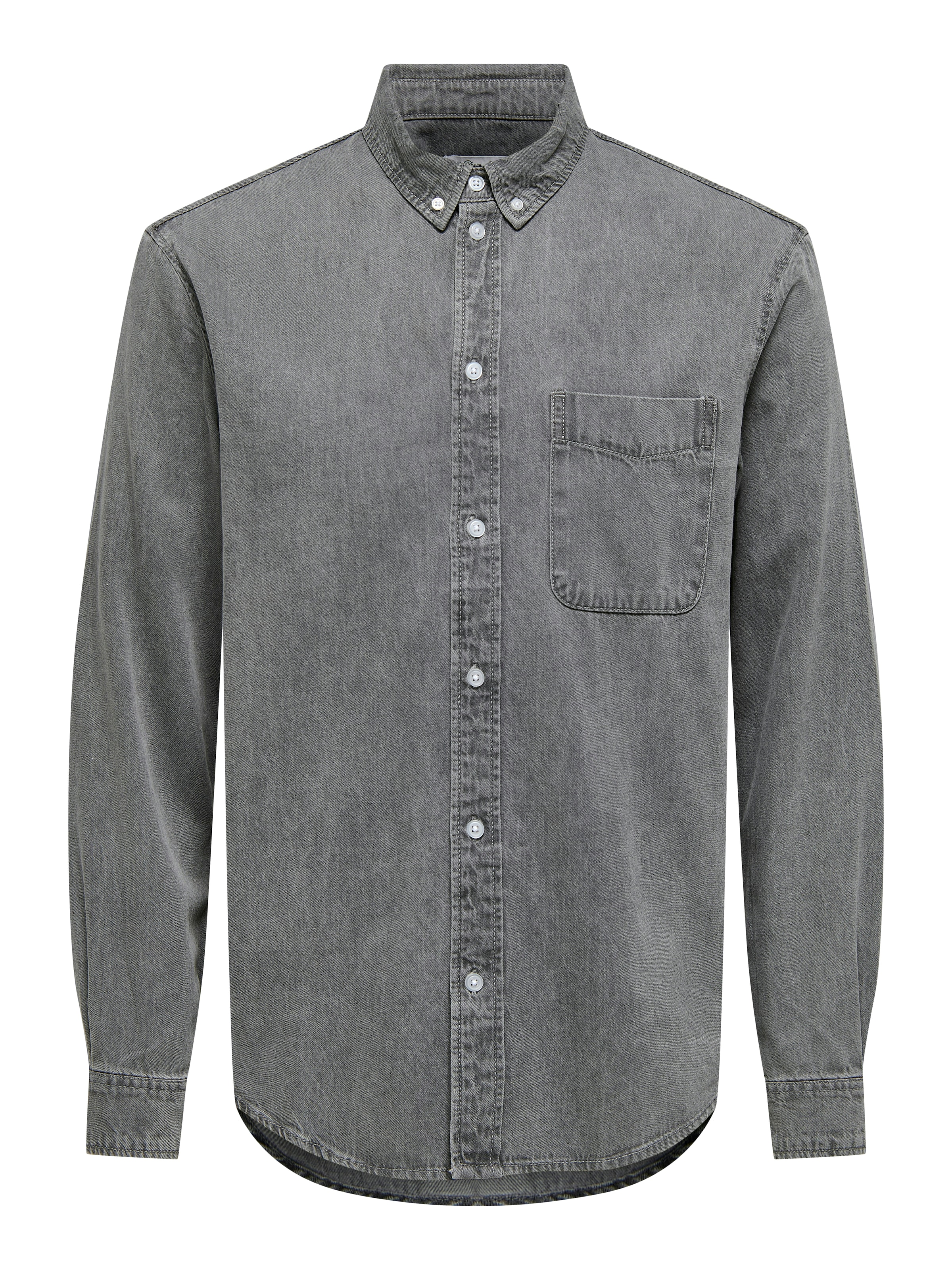Coupe regular Chemise 'ONSOrson' Only & Sons en gris : devant