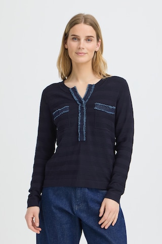 Pulz Pullover in Blau: Vorderseite
