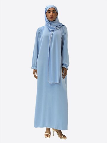 Robe Elara en bleu : devant